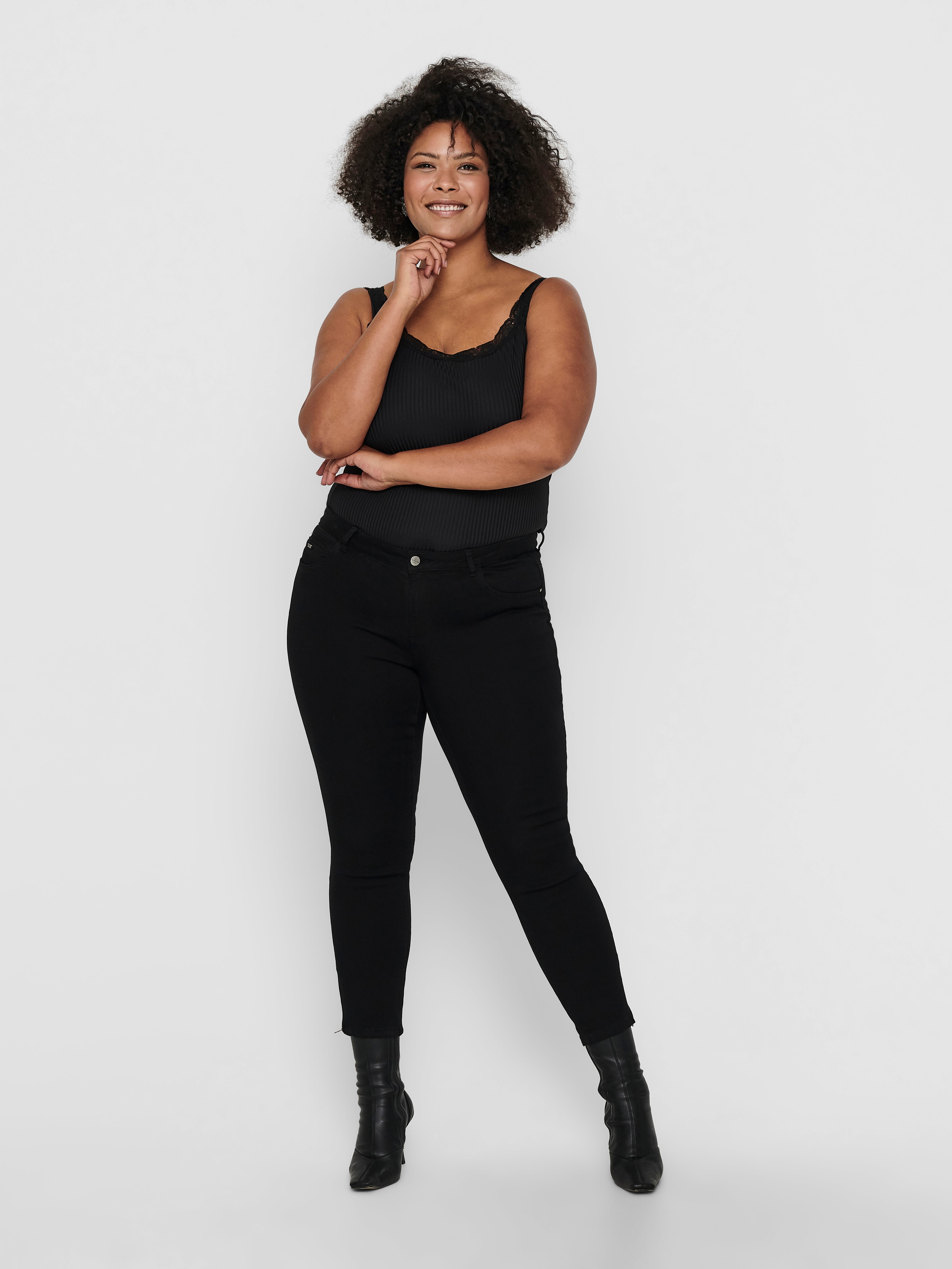 Thumbnail - Carkarla Mittlere Taille Skinny Fit Jeans