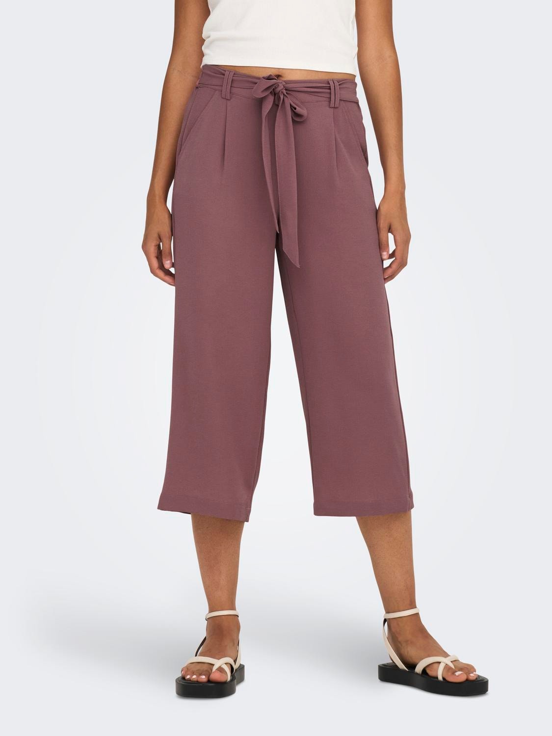 ONLY Palazzo trousers -Rose Brown - 15174974