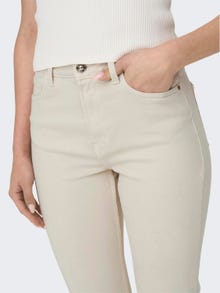 ONLY Straight Fit High waist Jeans -Ecru - 15175323