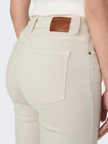 ONLY Straight Fit High waist Jeans -Ecru - 15175323