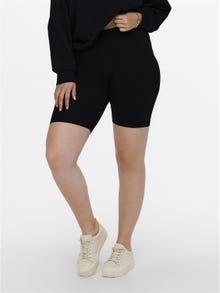 ONLY Curvy Tight Fit Shorts -Black - 15176212