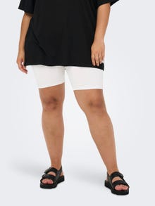 ONLY Curvy tight fit Shorts -White - 15176212