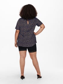 ONLY Curvy met kant gedetailleerde Shorts -Black - 15176215