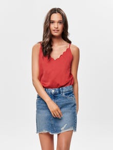 ONLY Tops Regular Fit Col rond -Bittersweet - 15176550