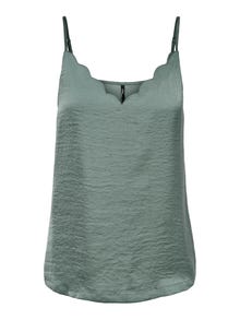 ONLY Normal geschnitten Rundhals Top -Balsam Green - 15176550