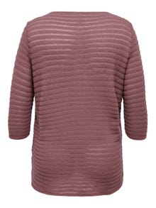 ONLY Curvy texture Knitted Cardigan -Rose Brown - 15176779