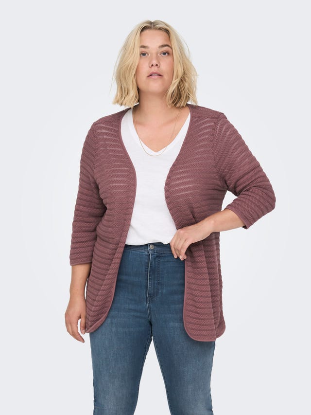 ONLY Curvy texture Knitted Cardigan - 15176779