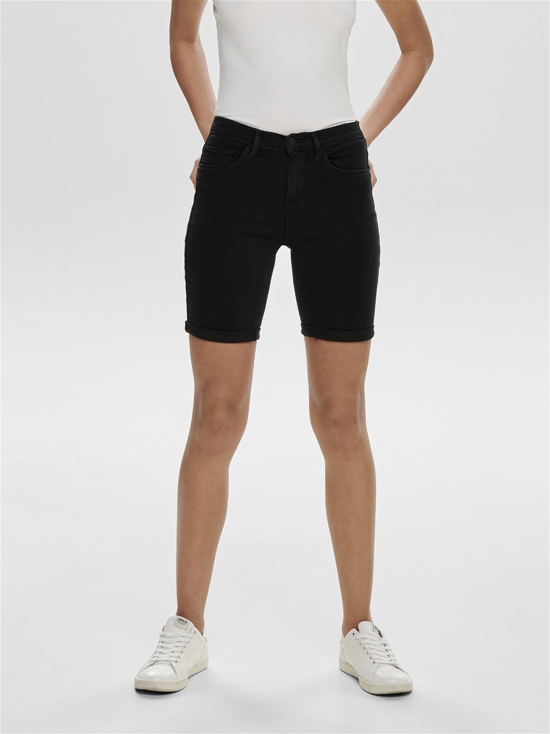 Black shop bodycon shorts