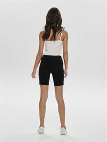 ONLY Bodycon Fit Mid waist Fold-up hems Shorts -Black - 15176847