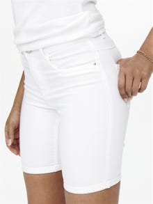 ONLY ONLRain mid long Denim shorts -White - 15176847