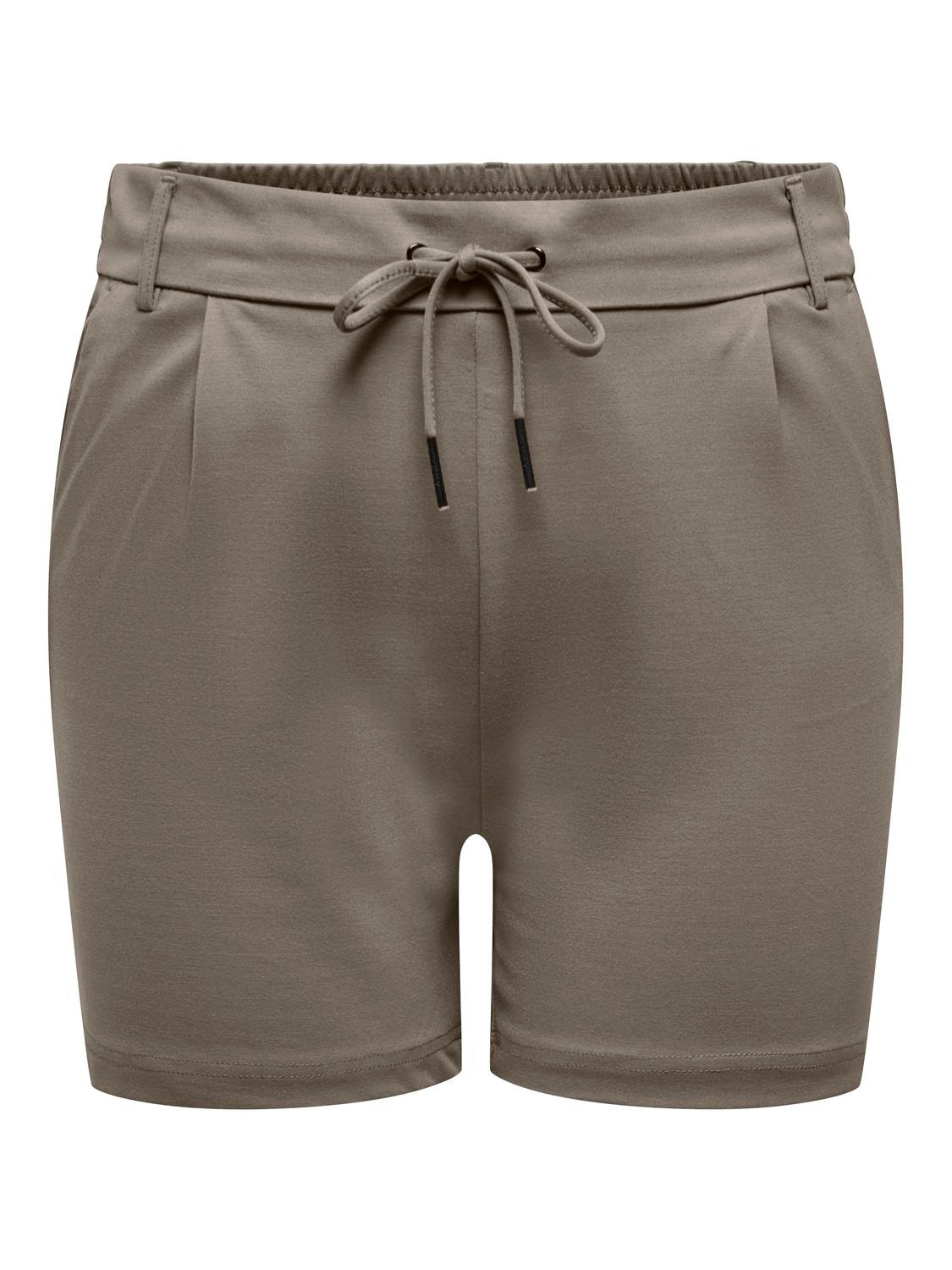 ONLY De punto especial tallas grandes Shorts -Walnut - 15177161
