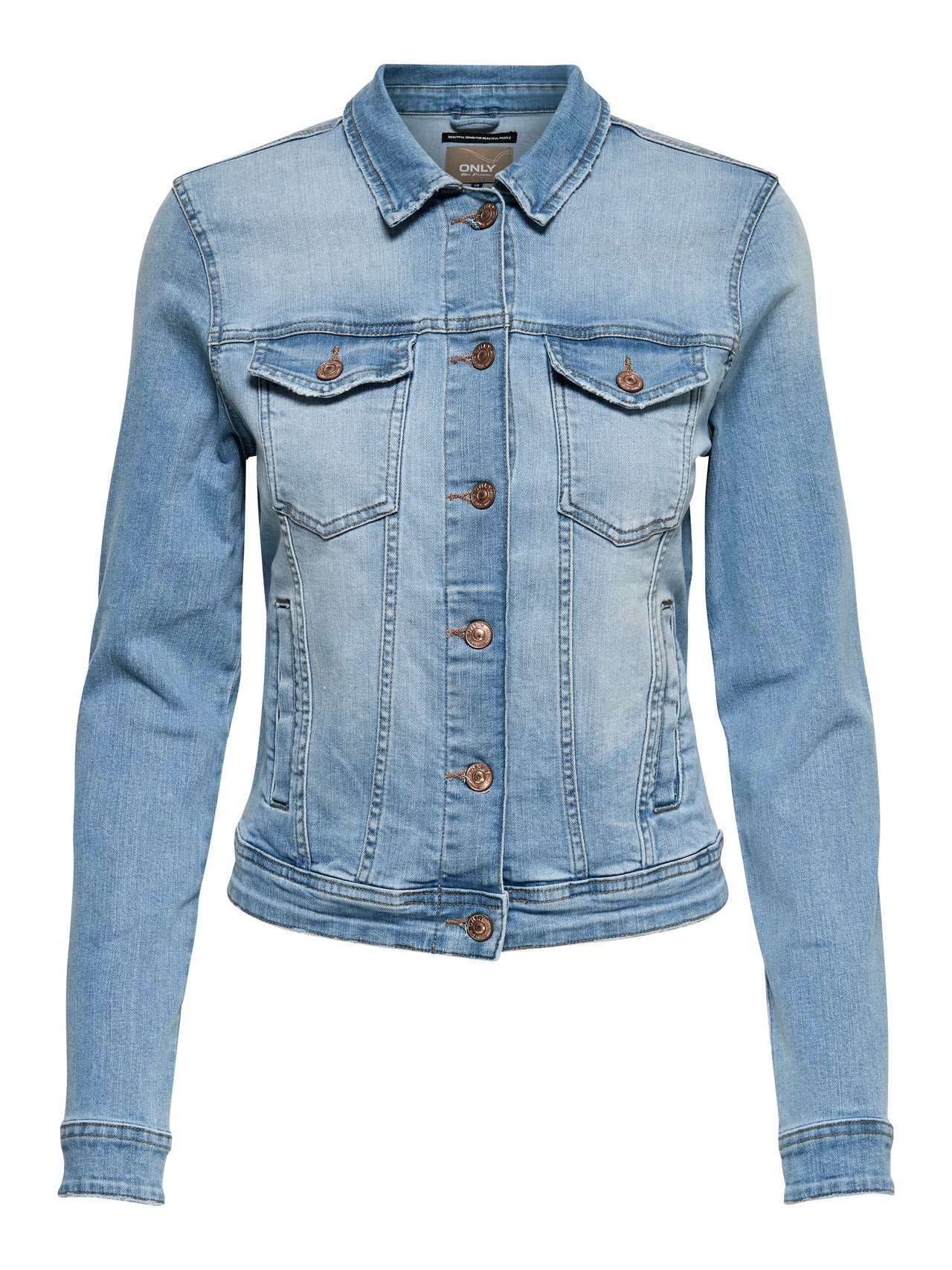 ONLY Short Denim jacket -Light Blue Denim - 15177241