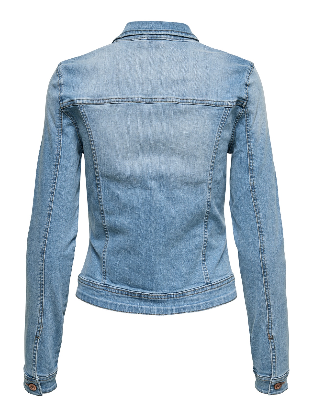 Damen Jeans Jacke Jeansjacke Damen Hellblau Tailliert Damen