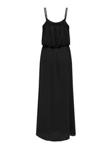 ONLY Regular fit U-Hals Verstelbare bandjes Lange jurk -Black - 15177381