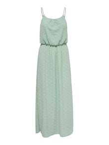 ONLY Regular fit U-Hals Verstelbare bandjes Lange jurk -Chinois Green - 15177381