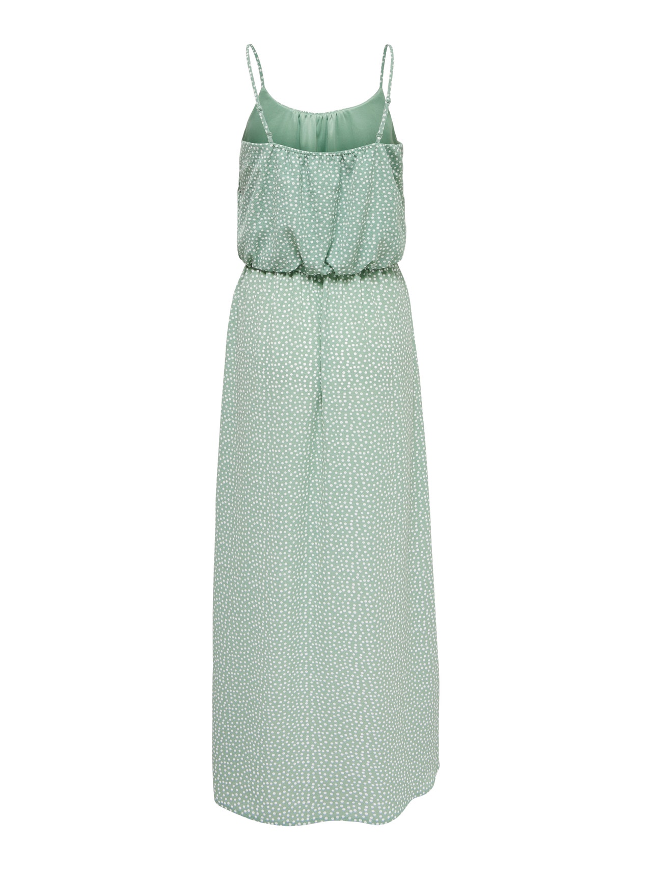 ONLY Regular Fit U-Neck Adjustable straps Long dress -Chinois Green - 15177381
