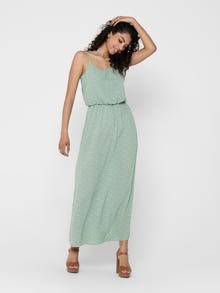 ONLY Sans manches Robe longue -Chinois Green - 15177381