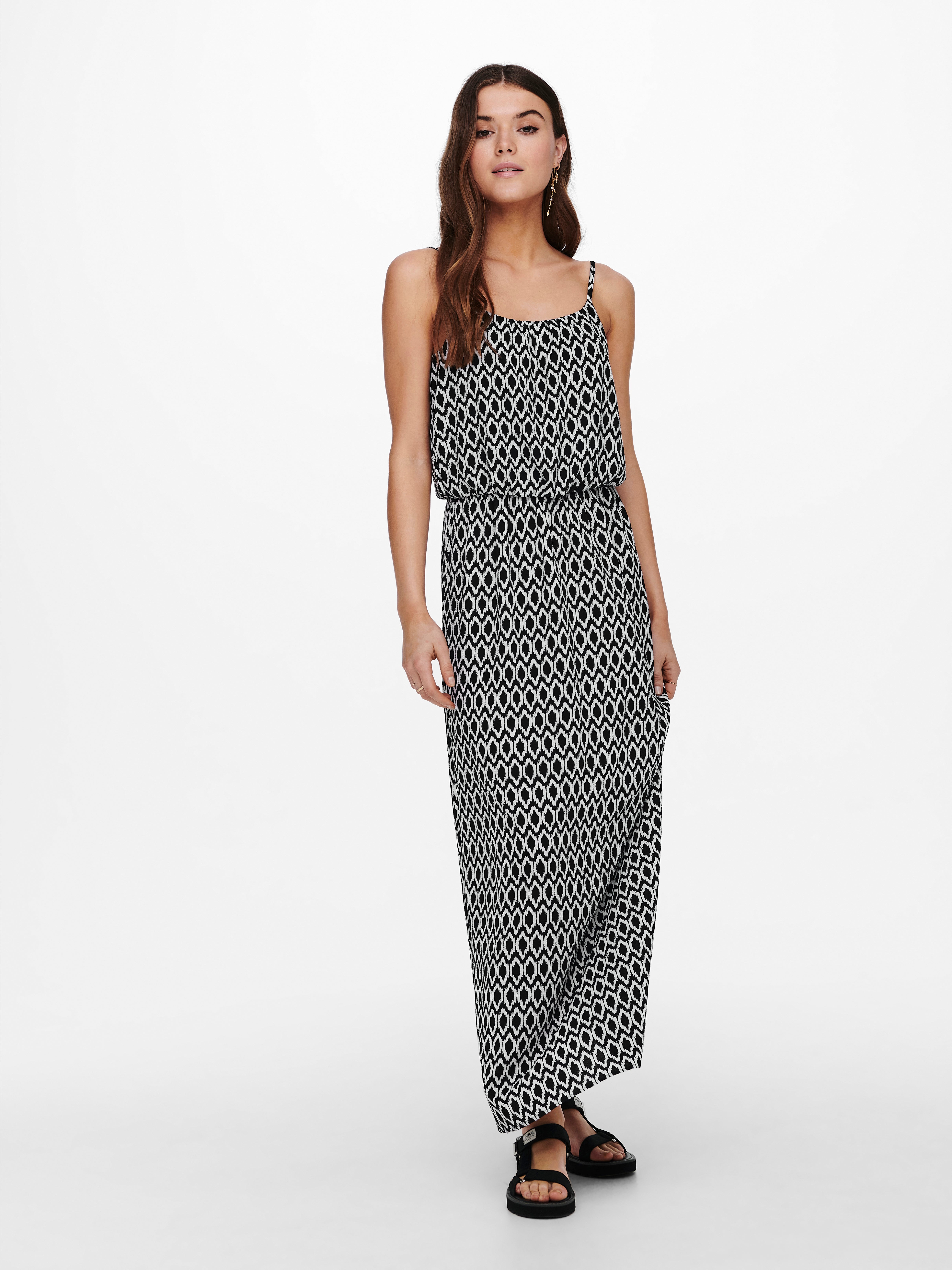 Montecito black hotsell print maxi dress