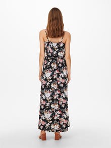 ONLY Maxi kjole med mønster -Black - 15177381