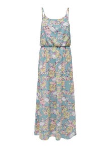 ONLY Maxi kjole med mønster -Stone Blue - 15177381