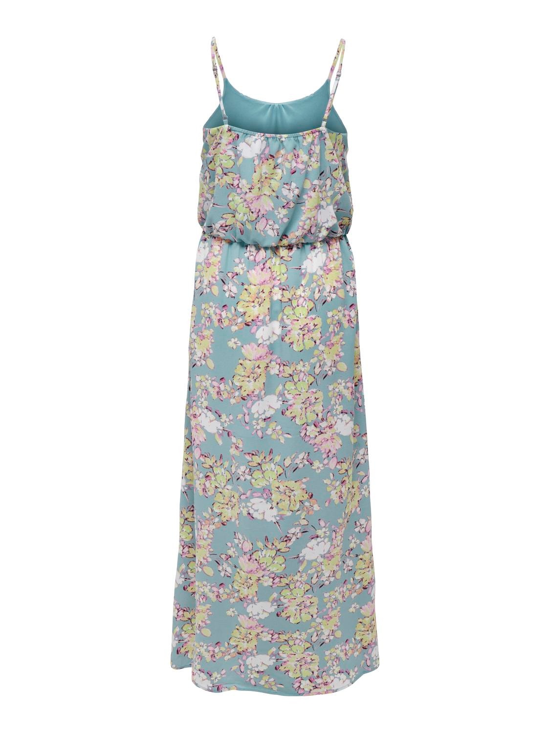 ONLY Maxi dress with pattern -Stone Blue - 15177381