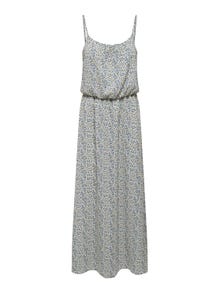 ONLY Maxi dress with pattern -Cloud Dancer - 15177381