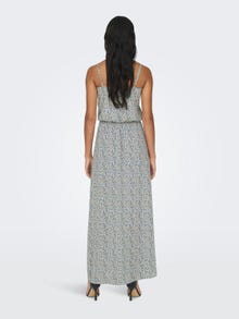 ONLY Maxi dress with pattern -Cloud Dancer - 15177381