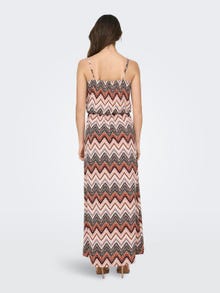 ONLY Maxi kjole med mønster -Cloud Dancer - 15177381