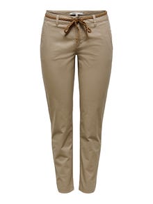 ONLY Regular Fit Regular waist Trousers -Silver Mink - 15177435
