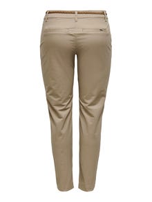ONLY Belt Chinos -Silver Mink - 15177435