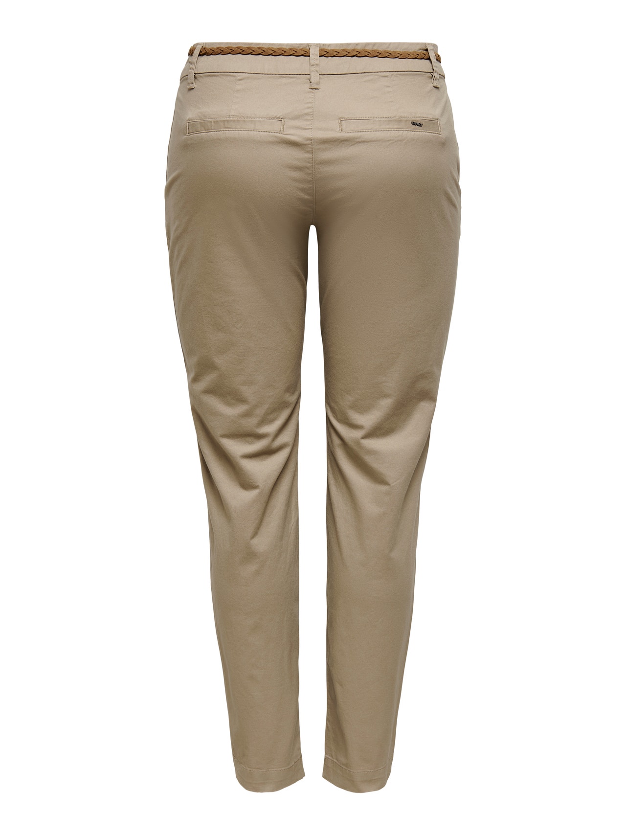 ONLY Pantalons Regular Fit Taille classique -Silver Mink - 15177435
