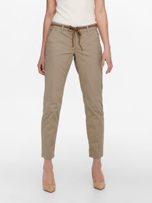ONLY Regular Fit Regular waist Trousers -Silver Mink - 15177435