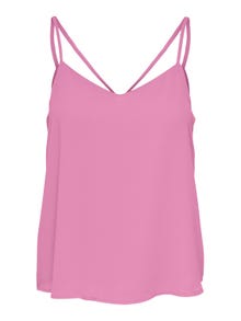ONLY Regular Fit Round Neck Tank-Top -Fuchsia Pink - 15177444