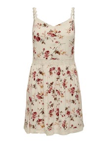 ONLY Short dress with lace details -Creme Brûlée - 15177478