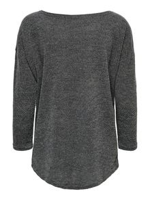 ONLY Oversize Camiseta 3/4 -Dark Grey Melange - 15177776