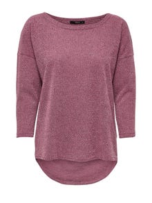 ONLY Oversize Top manches 3/4 -Dry Rose - 15177776