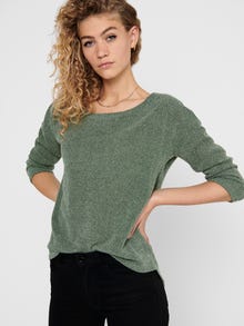 ONLY Loose Fit Round Neck Top -Green Bay - 15177776