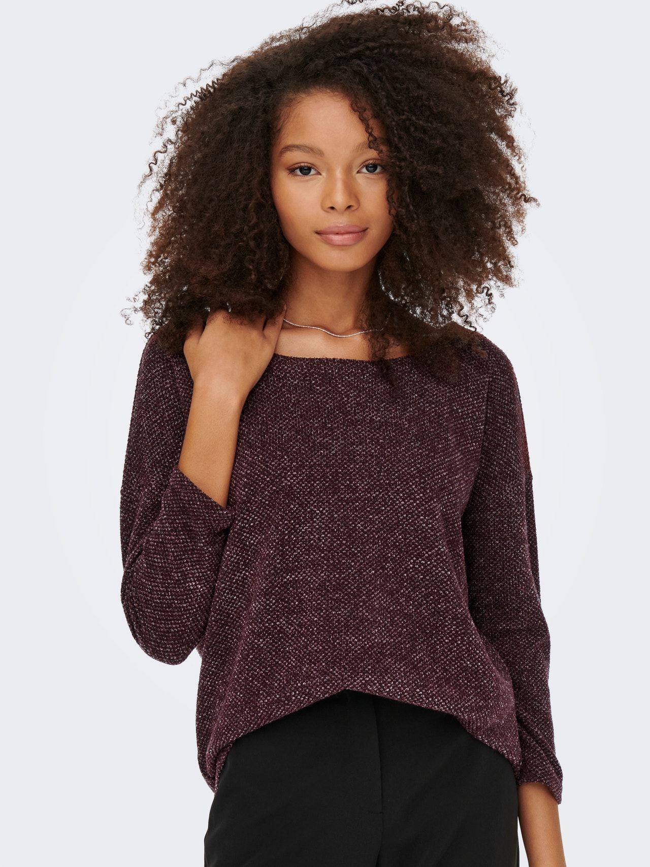ONLY Oversize Top manches 3/4 -Winetasting - 15177776