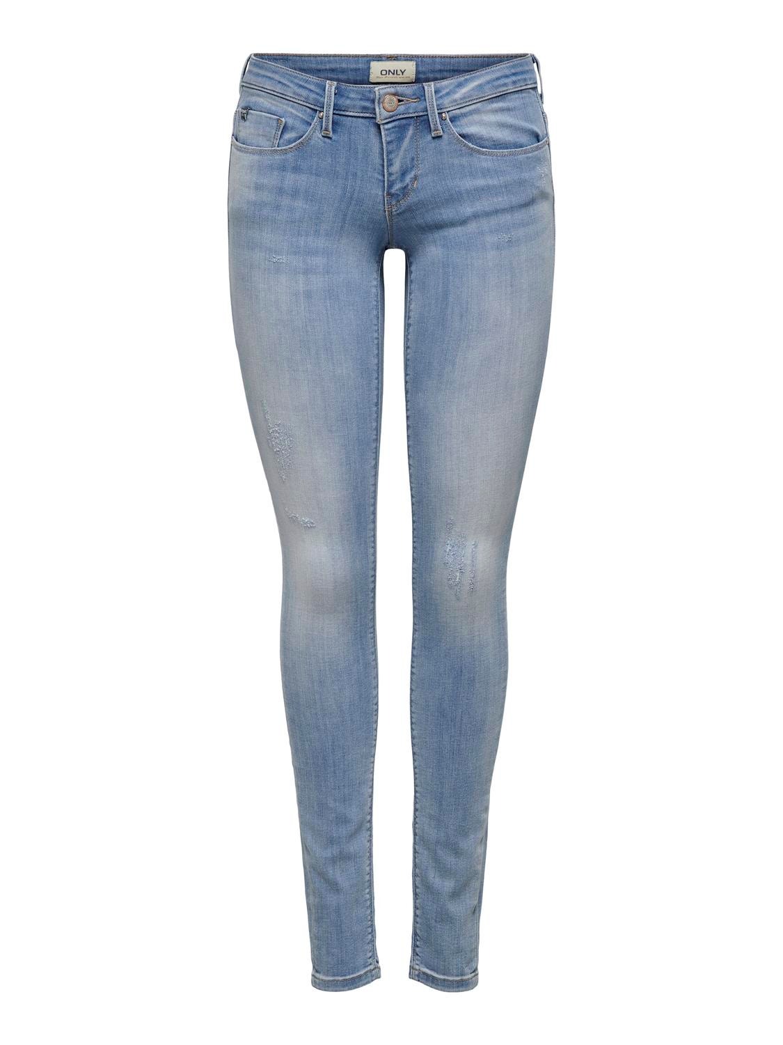 ONLY ONLCoral sl Skinny Fit Jeans -Light Blue Denim - 15177949