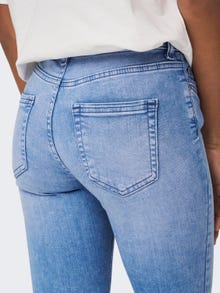 ONLY Skinny Fit Mid waist Destroyed hems Jeans -Light Blue Denim - 15178061
