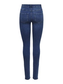 ONLY Jeans Skinny Fit Taille haute -Medium Blue Denim - 15178990