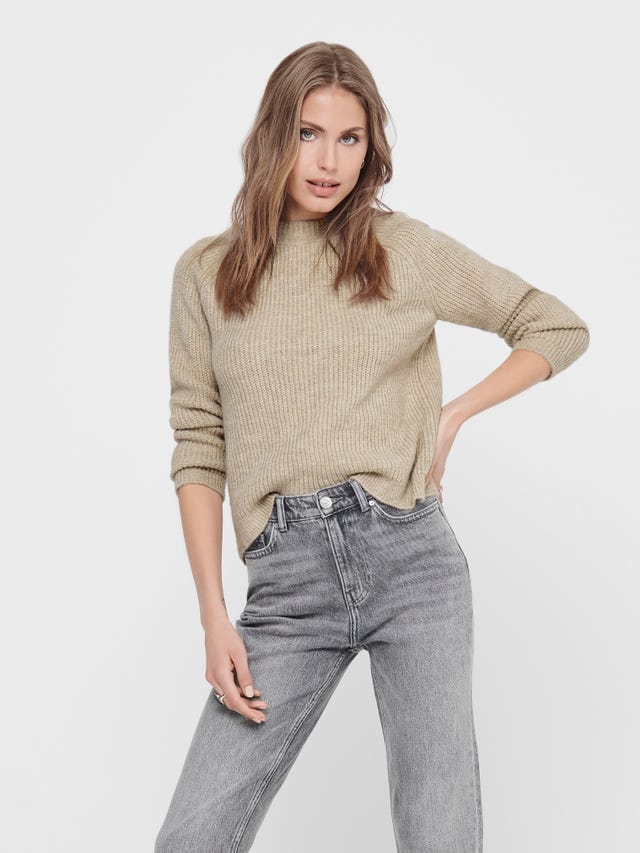 ONLY High neck Knitted Pullover - 15179813