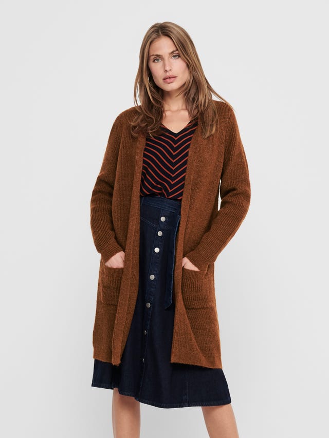 ONLY long knit cardigan with pockets  - 15179815