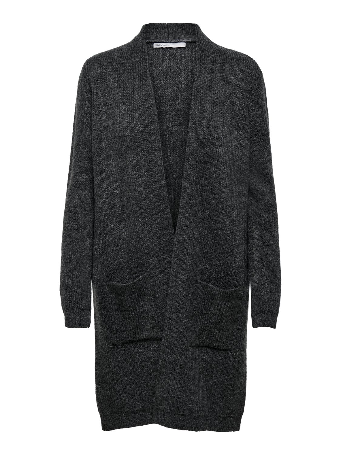 Long dark grey cardigan sale