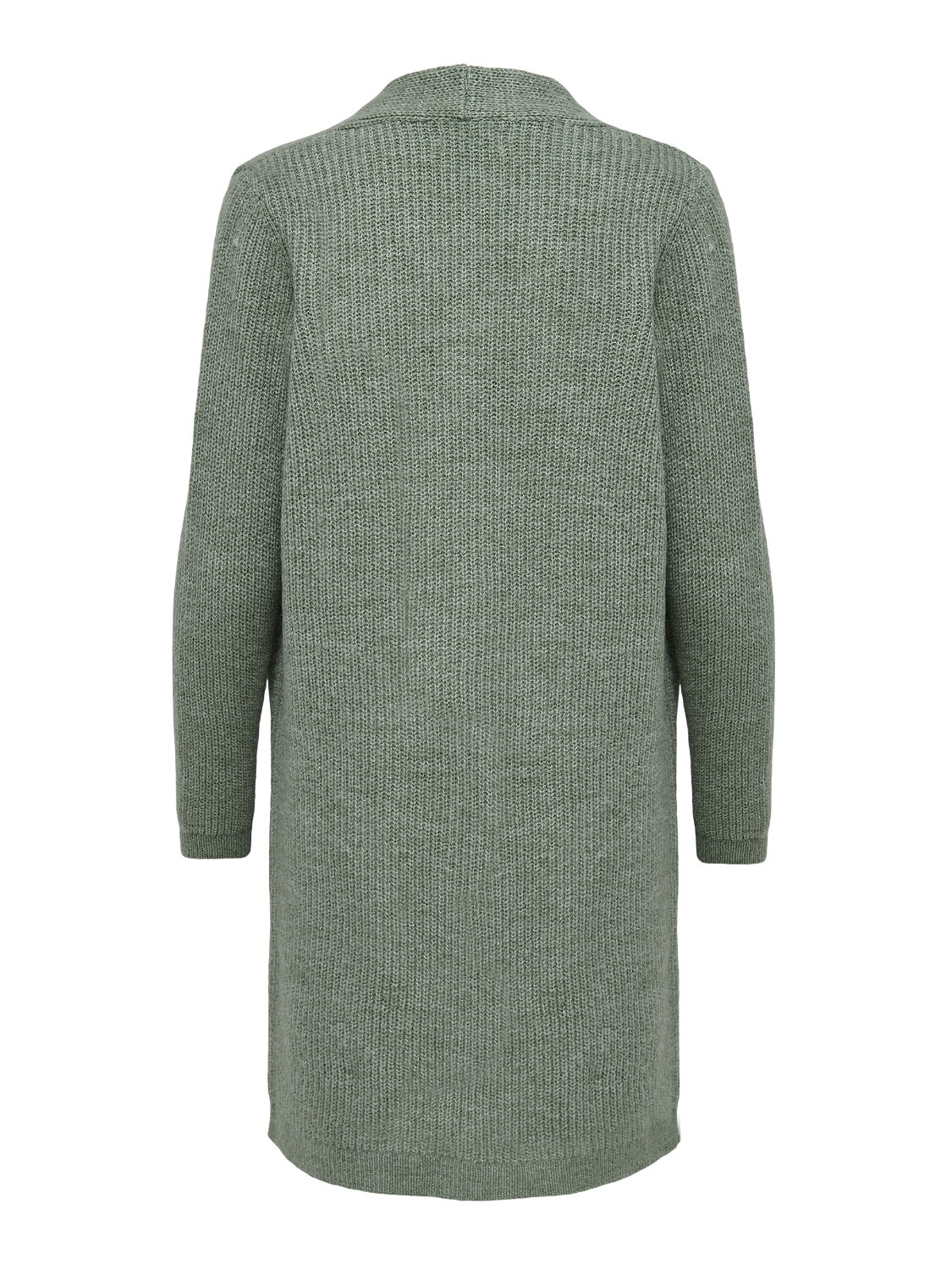 ONLY Lang strikket cardigan med lommer -Granite Green - 15179815