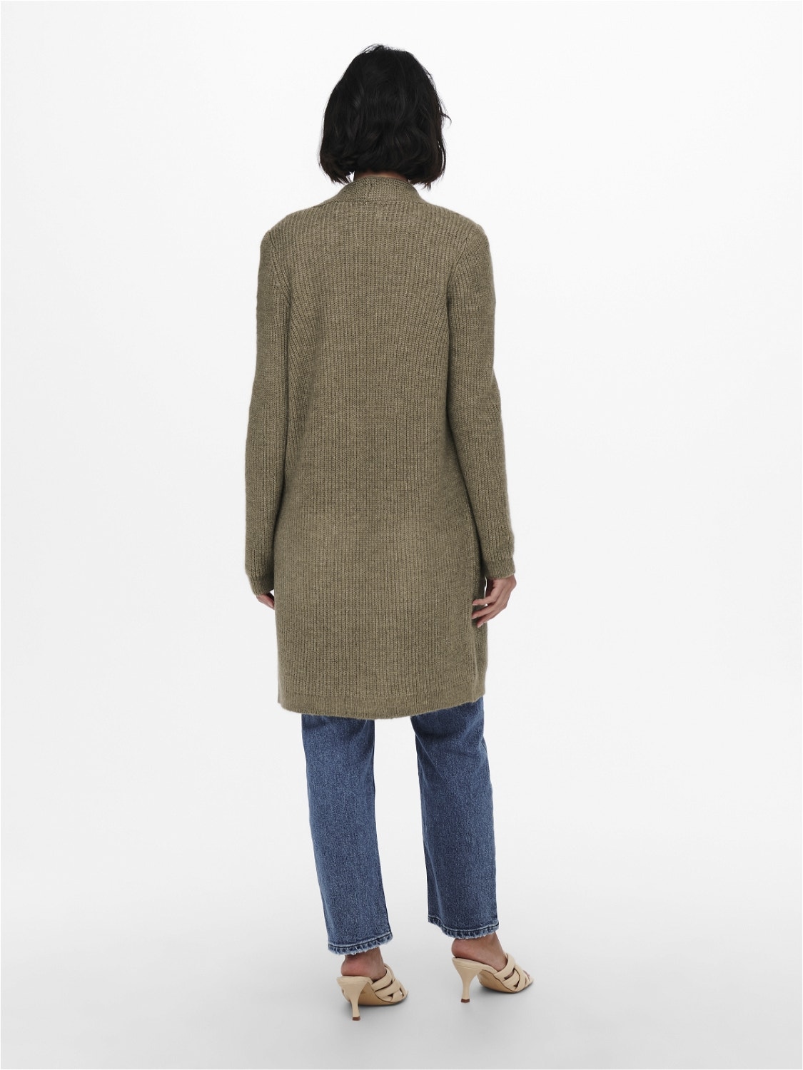 ONLY long knit cardigan with pockets  -Caribou - 15179815