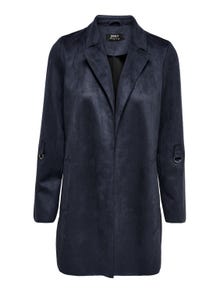 ONLY Faux suede Coat -Night Sky - 15179864