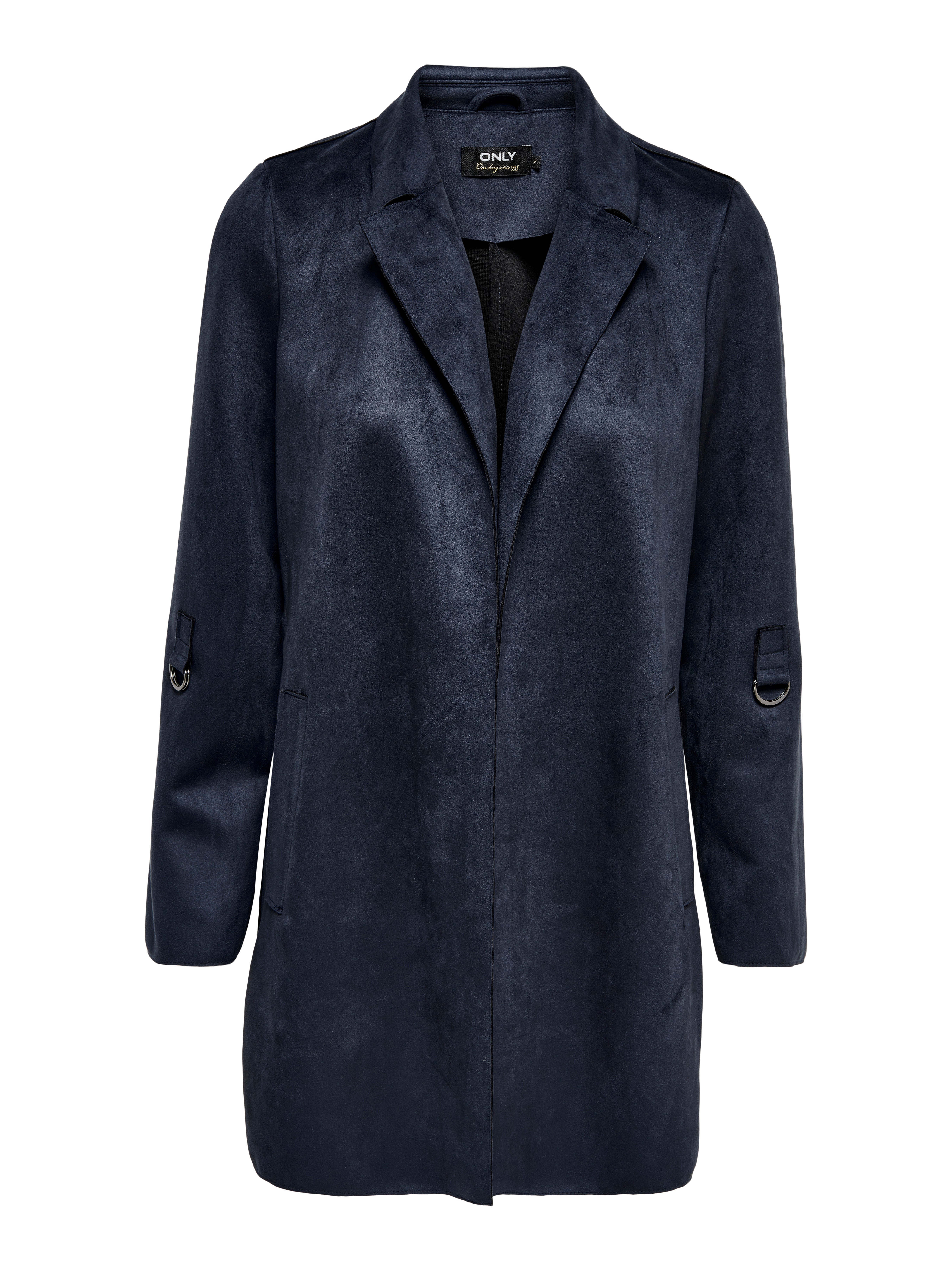 ONLY Damen Mantel Onljoline – Faux Suede, Lang, Mit Reverskragen, Aus Recyceltem Polyester