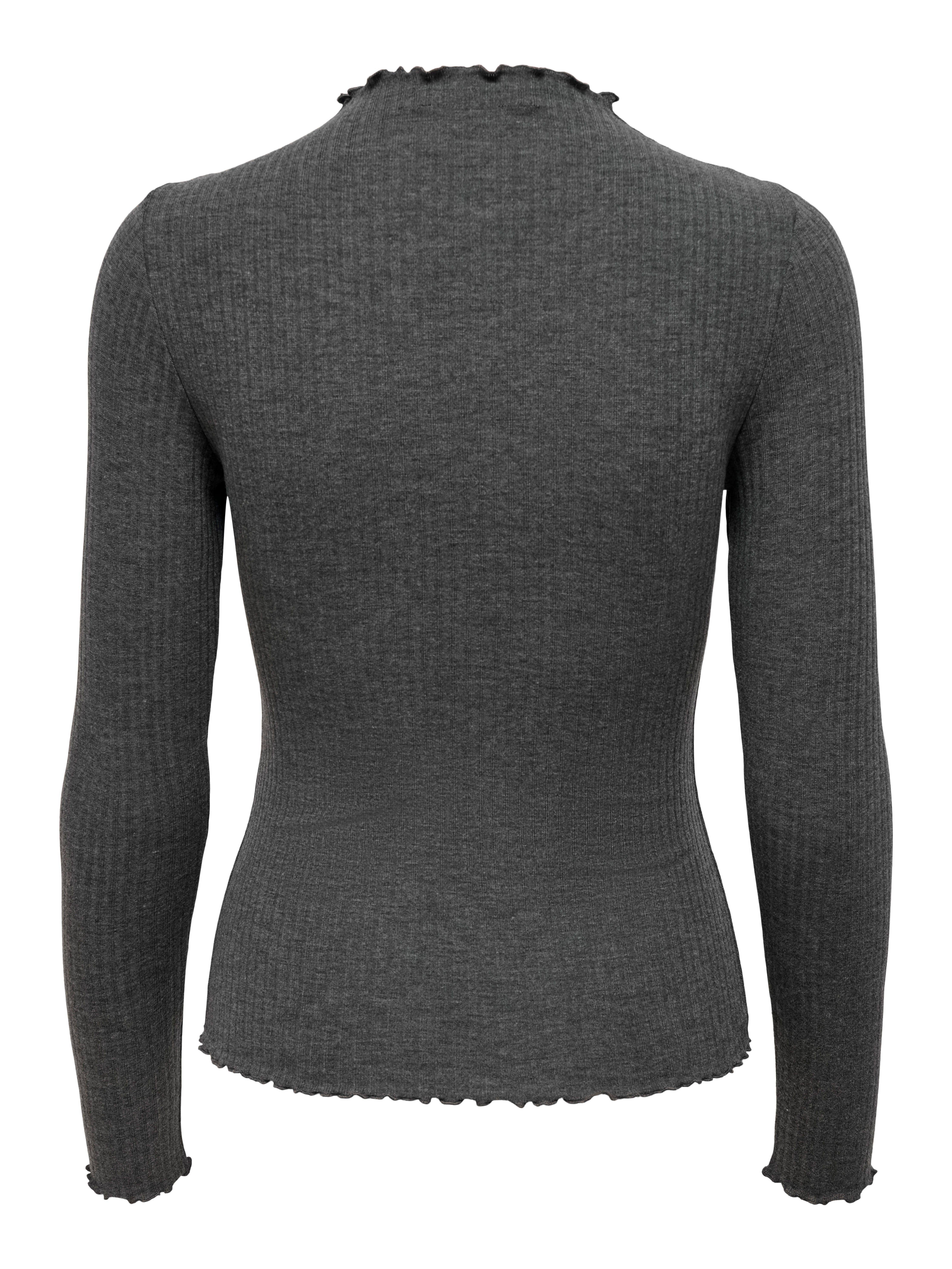 katoenen wrap Top - lange mouwen - donkergroen main image 1