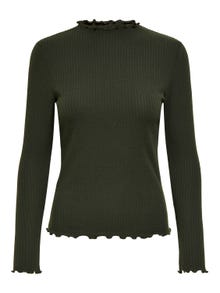 ONLY High neck Long Sleeved Top -Rosin - 15180040